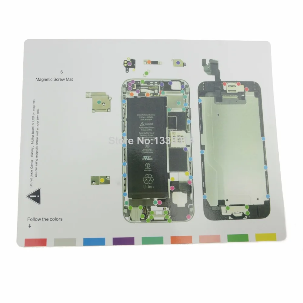 IRepair вы Магнитный винт коврик Ремонтная накладка для iPhone 7 7Plus 6 6s Plus 5 5S ЖК экран