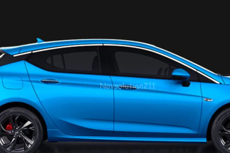 Для Opel Astra K хэтчбек нержавеющая сталь верхнее покрытие подоконника накладка 8 шт(не подходит для Opel Astra Sports Tourer