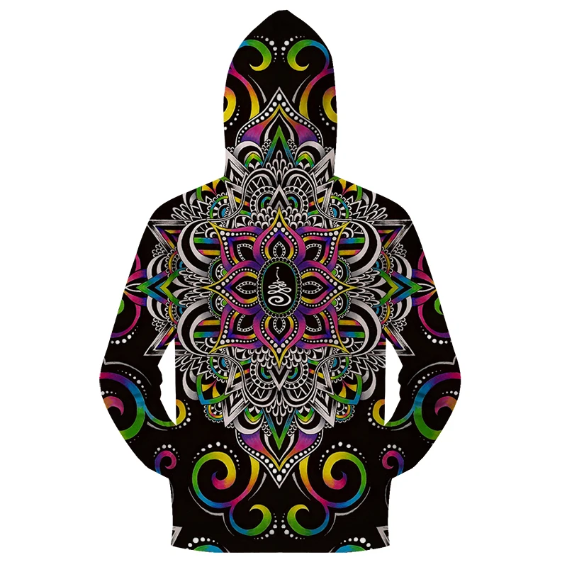 Художественные мужские толстовки Harmony Magic By Brizbazaar на молнии с 3D принтом и женские