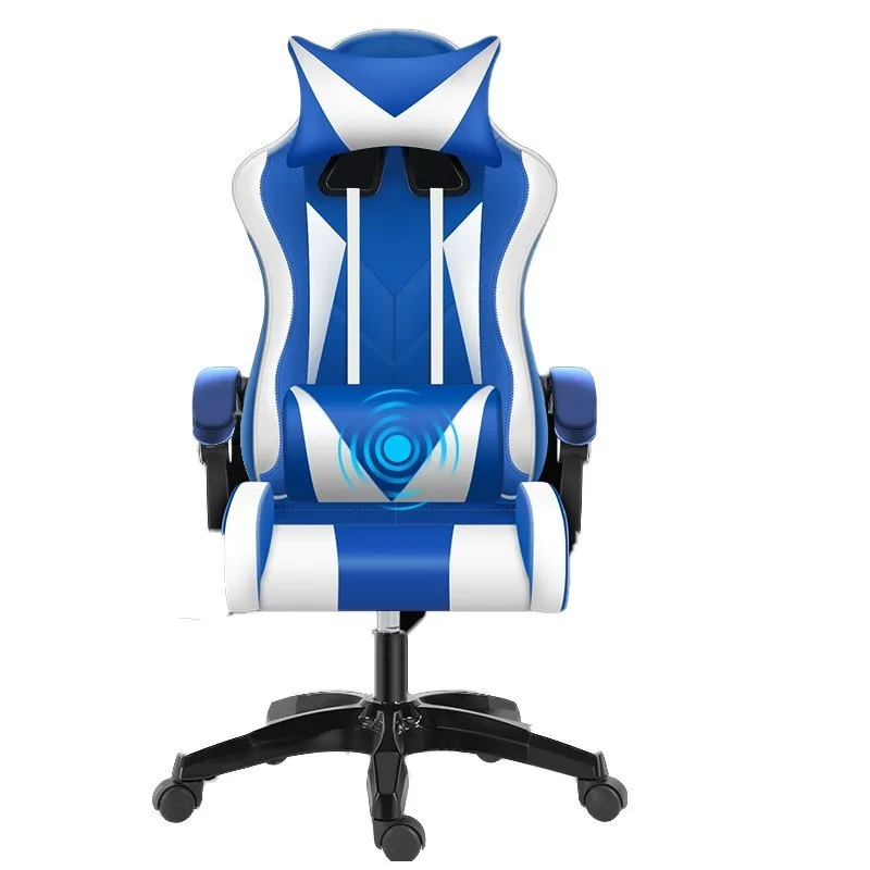 blue Высокое качество Esports Poltrona Boss Silla геймер офисное игровое кресло может лежать массаж Синтетическая кожа с подставкой для ног Эргономика - Цвет: blue