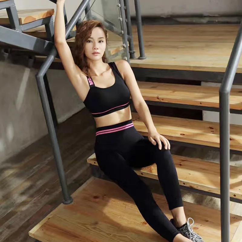 Женский спортивный костюм женский комплект для йоги фитнеса сексуальный