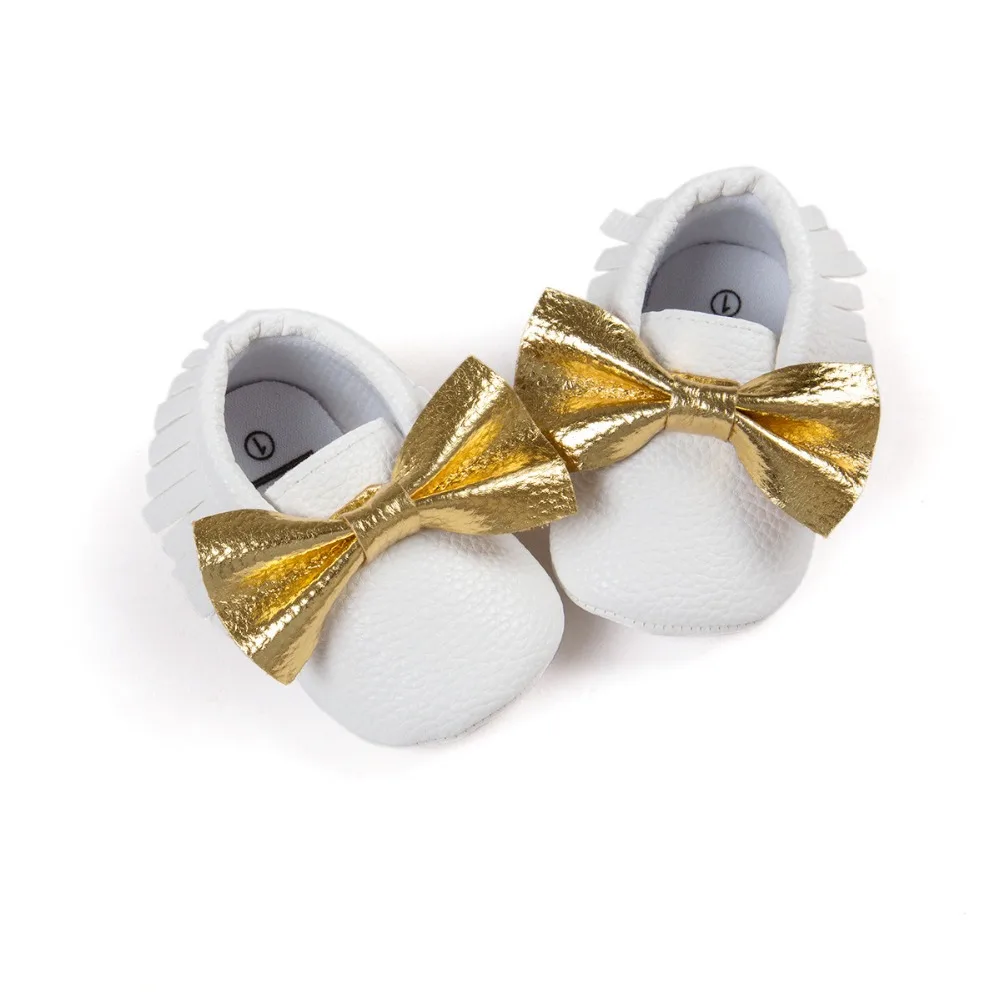 Белые кроссовки с бантиком бабочкой для маленьких девочек и мальчиков обувь