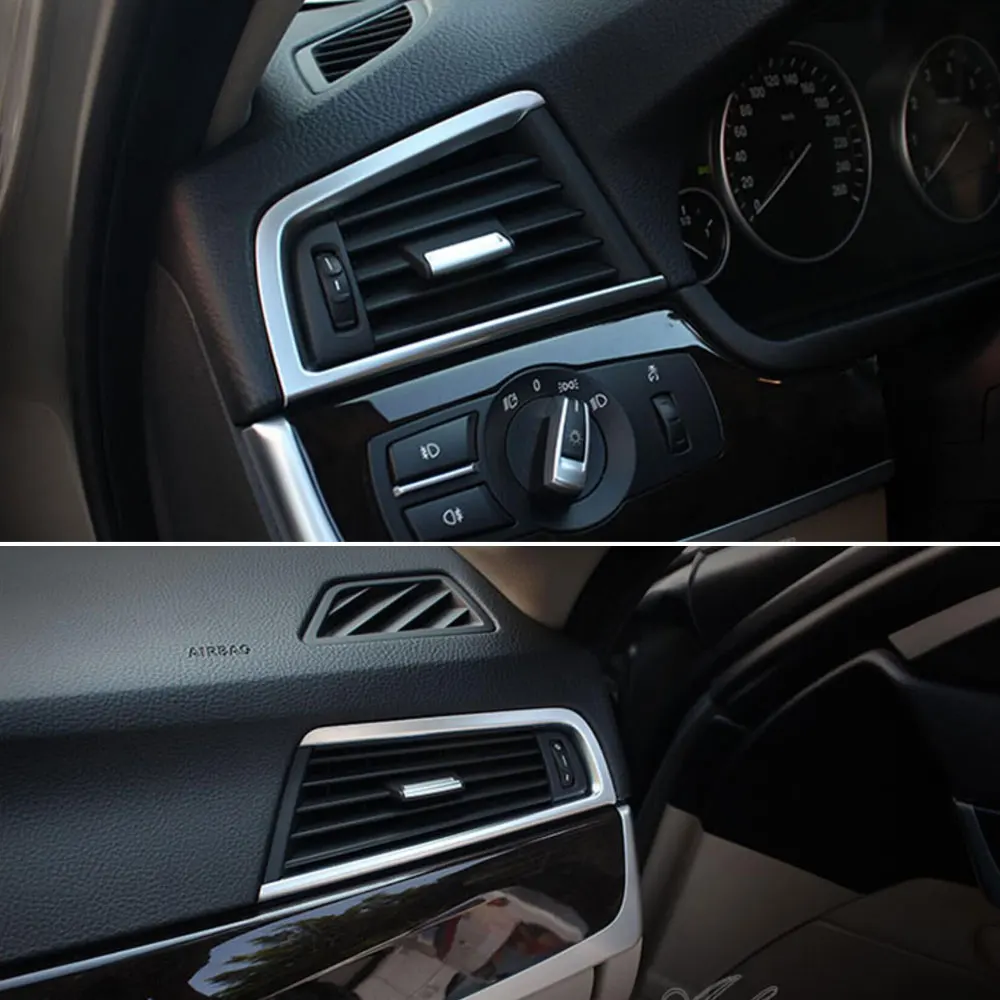 2 шт./пара ABS хромированная приборная панель AC консоль крышка вентиляционного