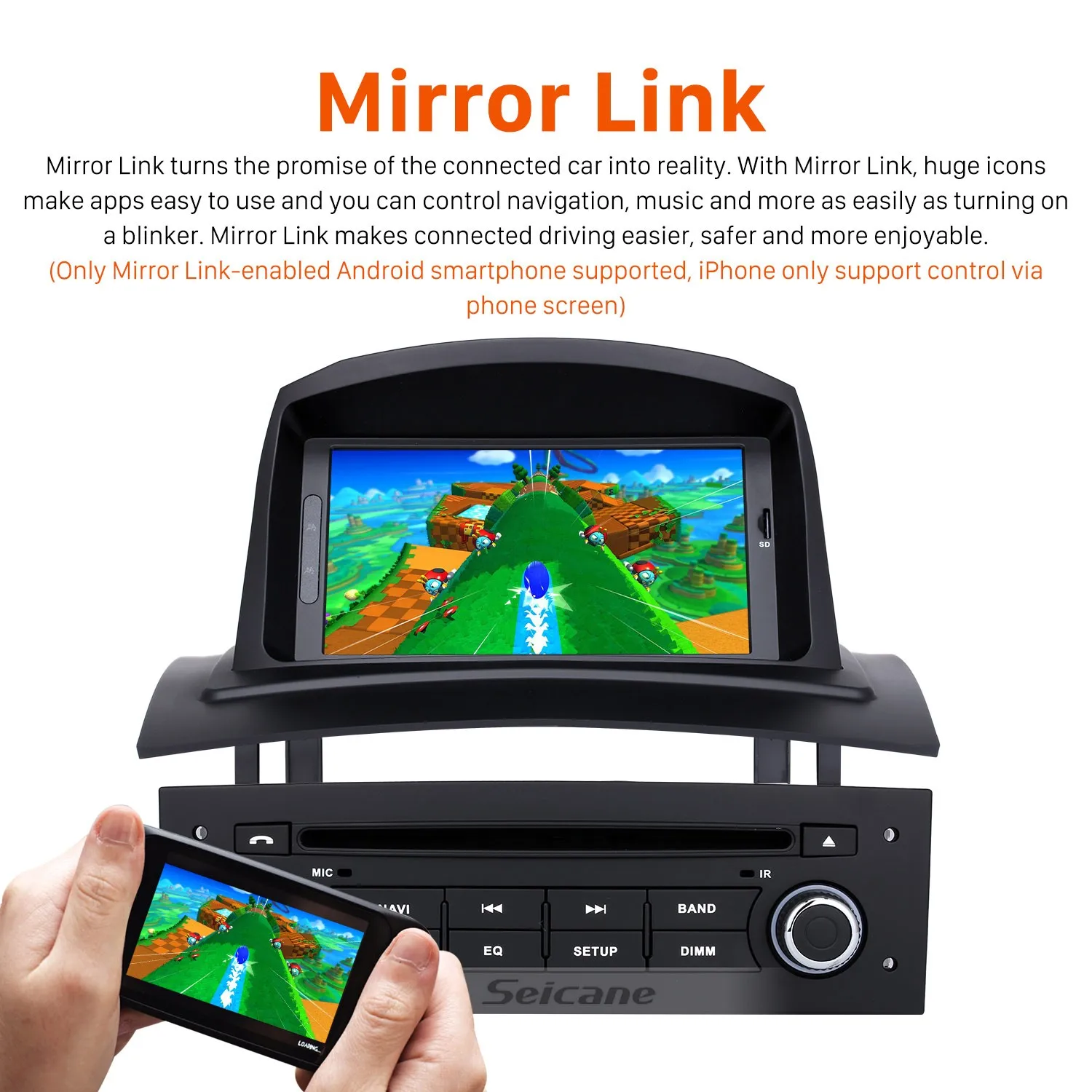 Seicane Android 8 0 7 дюймов 1Din Автомобильный DVD Радио GPS навигация Wifi 4G RAM мультимедийный