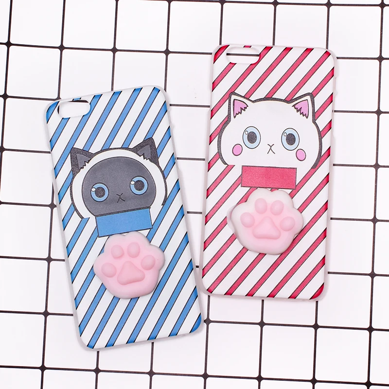 Для Wiko Lenny 2 Pulp Rainbow 4G Sunny Solf TPU Squishy Stereo Cat Claw Doll чехол для телефона|mobile phone cover|phone