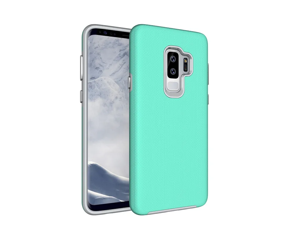 For Samsung Galaxy S9 Plus Non Slip Shockproof PC+TPU Hybrid Case Armor Back Cover Capa |