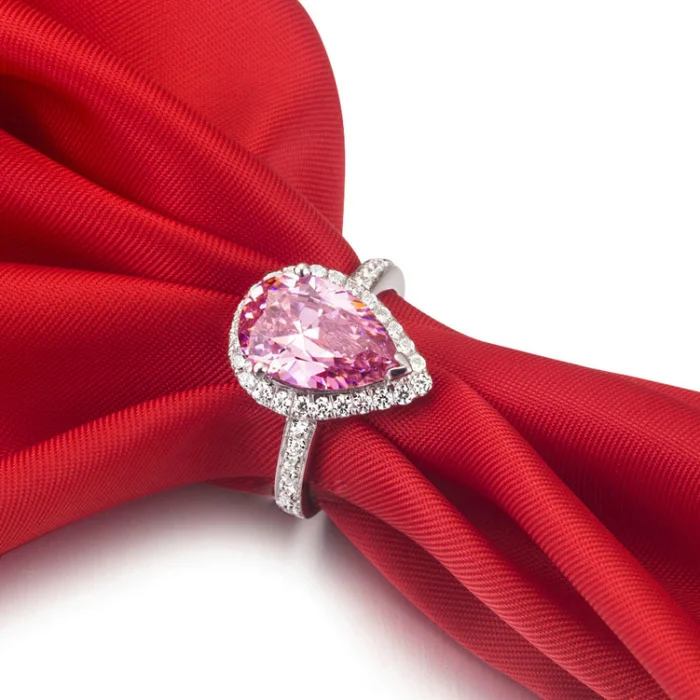 Женское Обручальное кольцо с фианитом из серебра 925 пробы|wedding band ring|ring for women 925finger