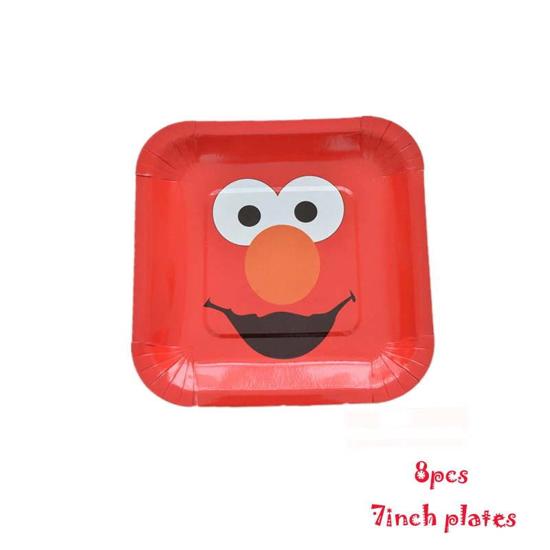 Omilut Seasame Street Elmo принадлежности для дня рождения одноразовая