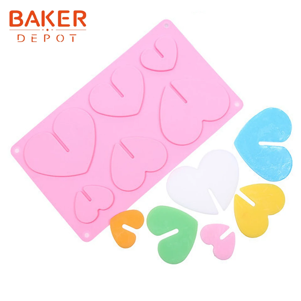 BAKER DEPOT силиконовая шоколадная форма в форме сердца Рождественская елка