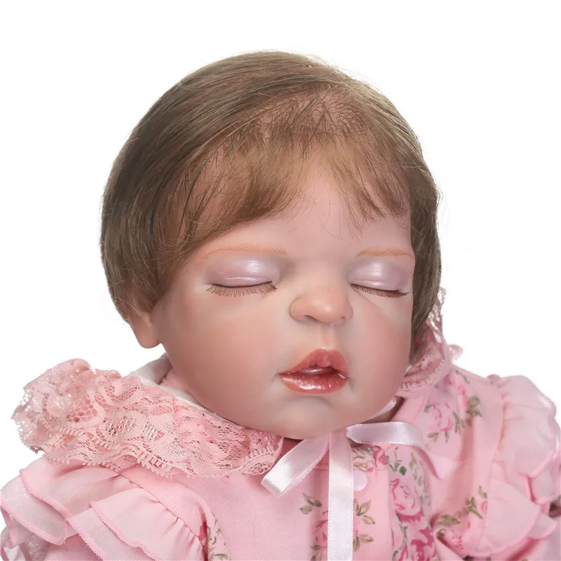 NPK 23&quotfull body silicone reborn baby dolls for child gift girl sleeping doll fashion bebe com corpo de menina | Игрушки и хобби