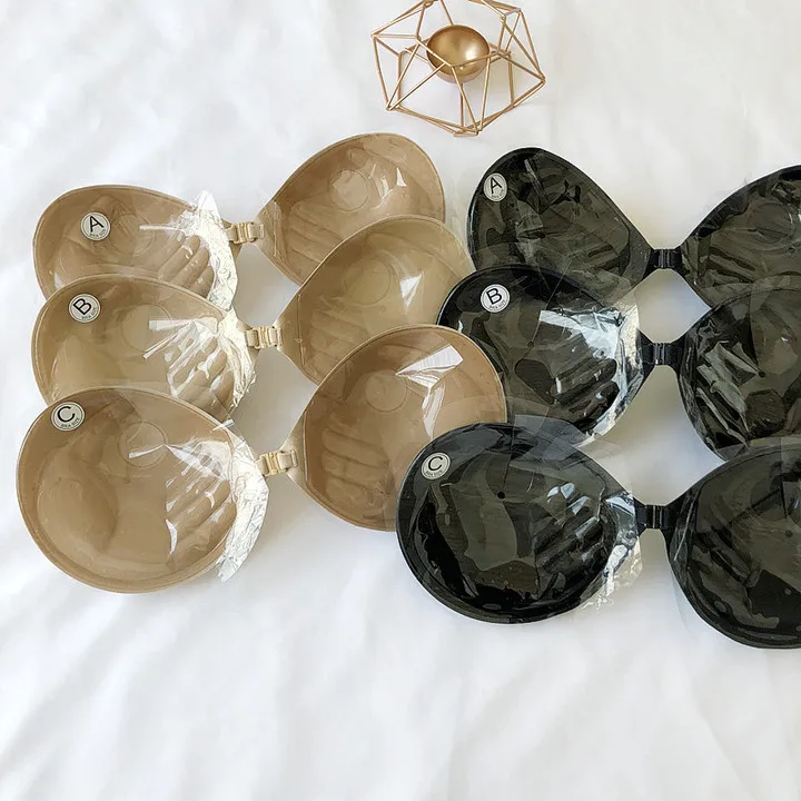 Sexy Self Adhesive Strapless Bra Bandage Stick Gel Silicone Push Up Invisible Seamless Backless Bra