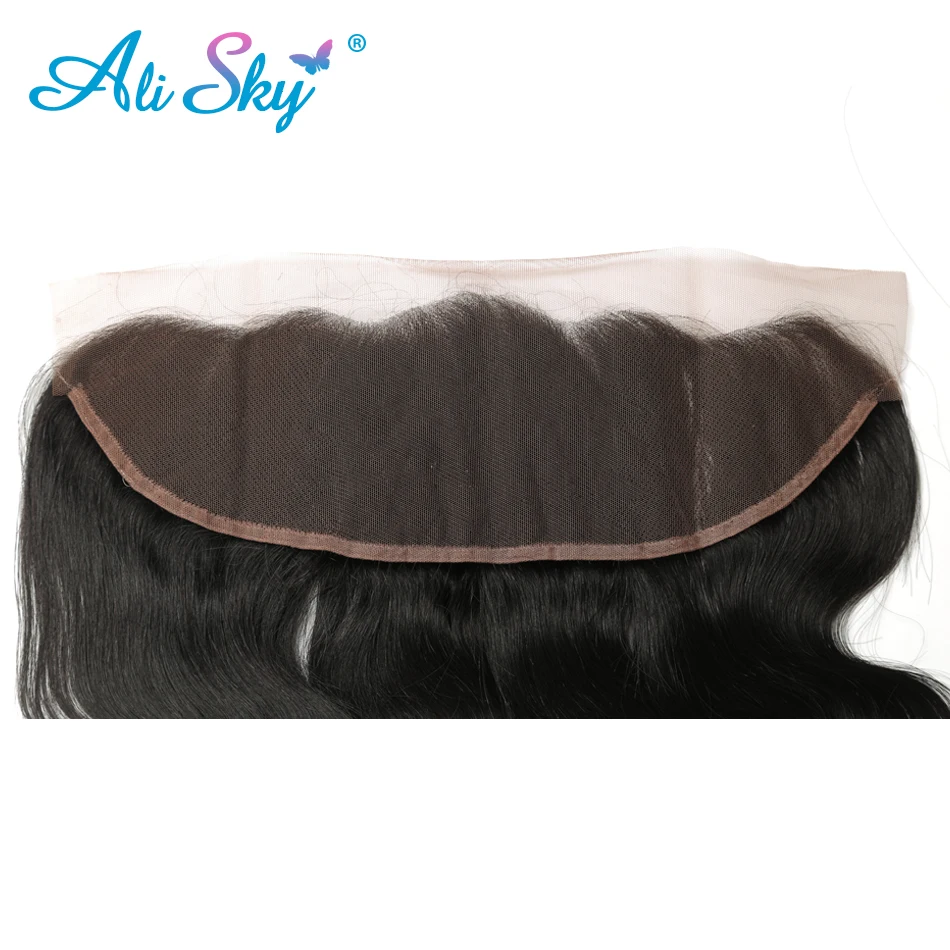 Alisky волосы бразильские объемные волнистые волосы remy 13*4 фронтальная кружевная застежка с детскими волосами человеческие волосы натуральный цвет
