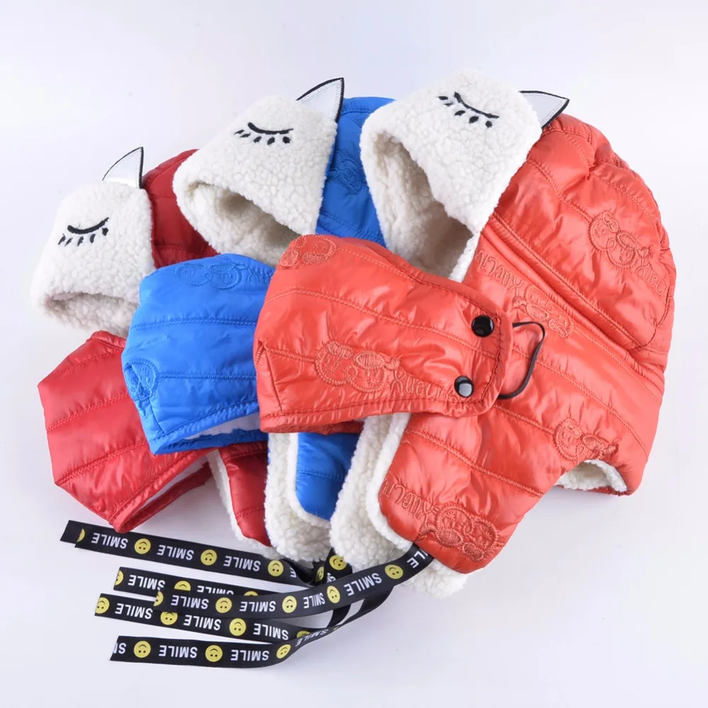 TQMSMY зимние детские шапки-бомберы для мальчиков и девочек Теплые Утепленные шапки