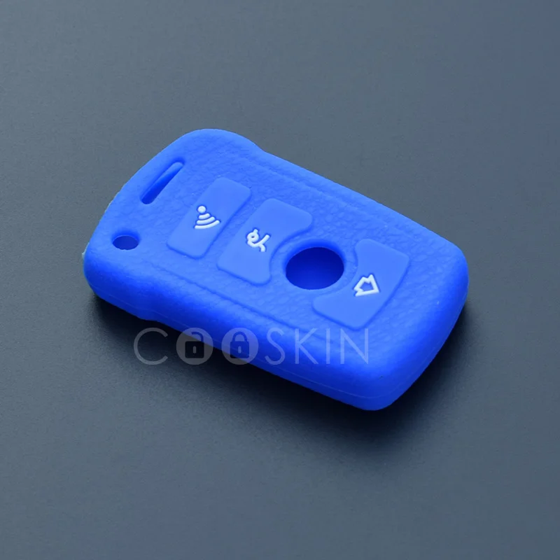 Silicon key fob case cover set new skin for BMW 3 5 7 SERIES Z3 Z4 E38 E39 E46 OLD Remote keyless entry protector repair protect |