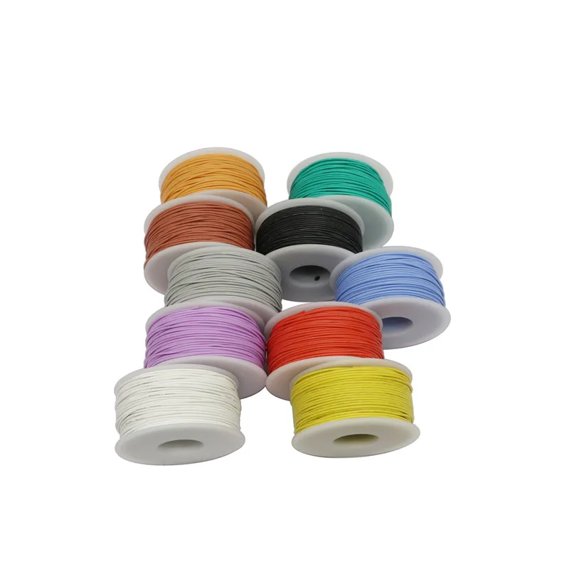 50 метров силиконовый провод 30AWG диаметр провода 1 2 мм многожильный луженая медная