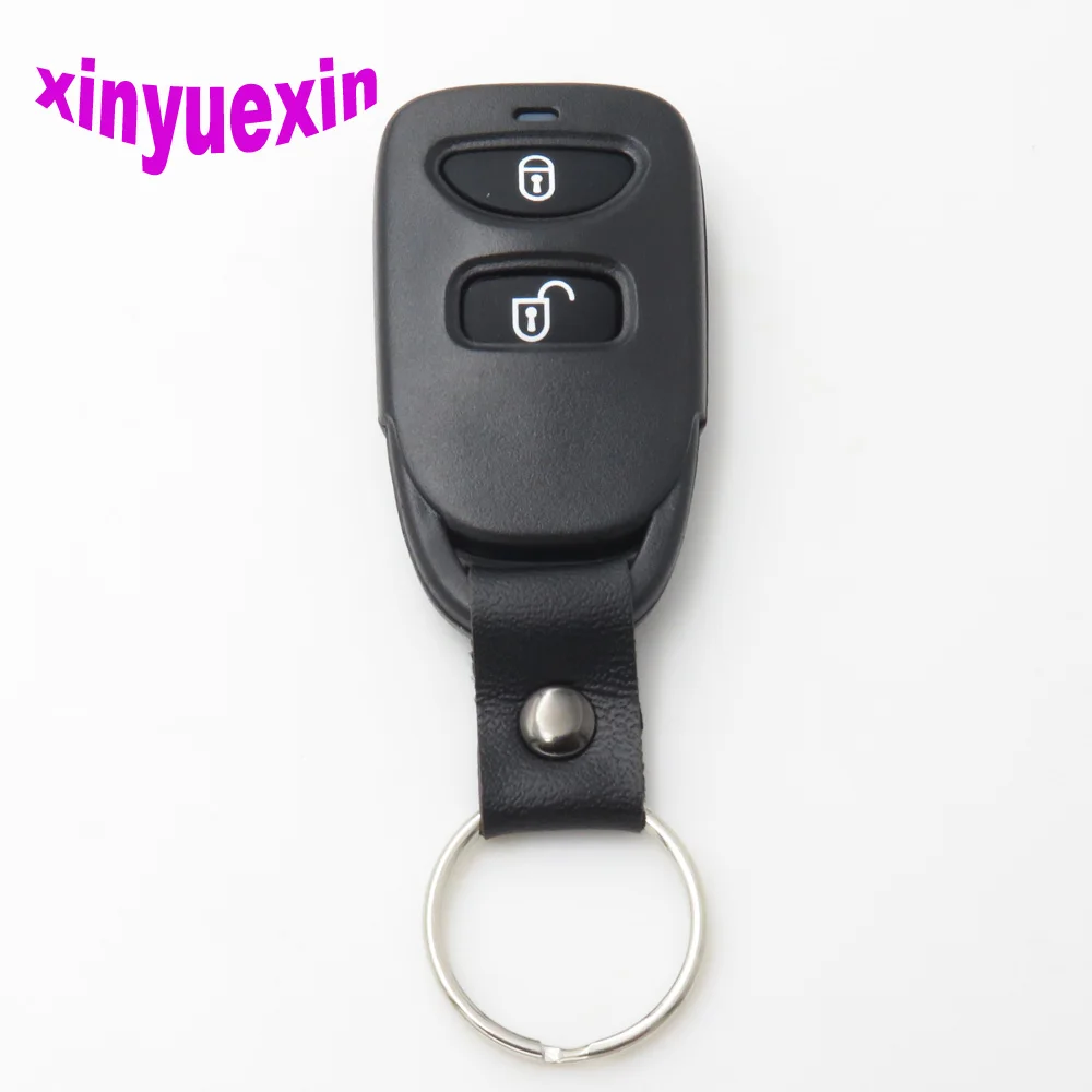 Xinyuexin дистанционный автомобильный чехол для ключей FOB Hyundai Tucson Elantra Accent SANTA FE 2