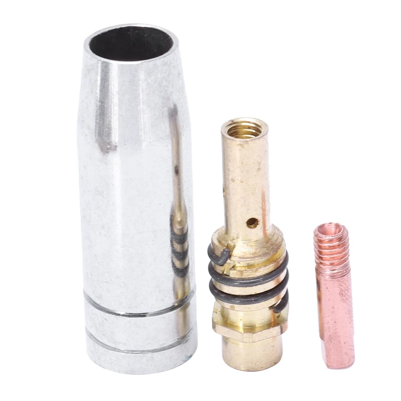30Pcs 15Ak Binzel Torch/Gun Consumables Electrode And Stainless Steel Protective Cover Link Rod Tips For Mig Welding Machi | Инструменты