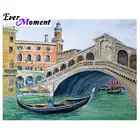 Когда-нибудь момент алмазов картина пейзаж моста здание изображение мозаика полная квадратная дрель Алмазная вышивка крестиком S2F694