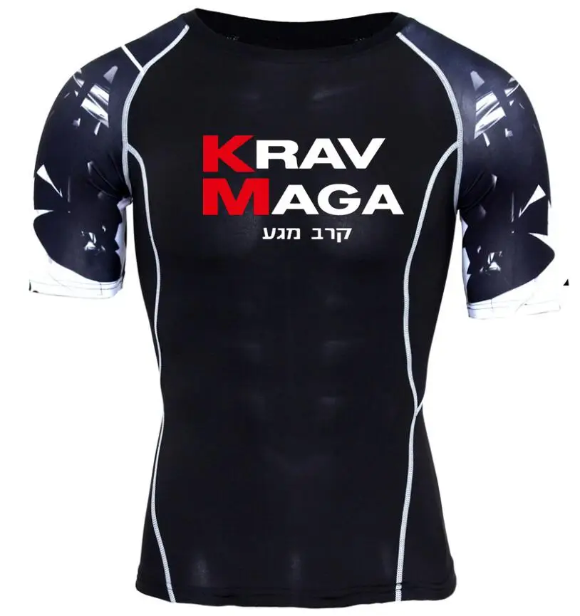 Мужские футболки s Israel krav Maga компрессионные 3D подростковые Трикотажные изделия с