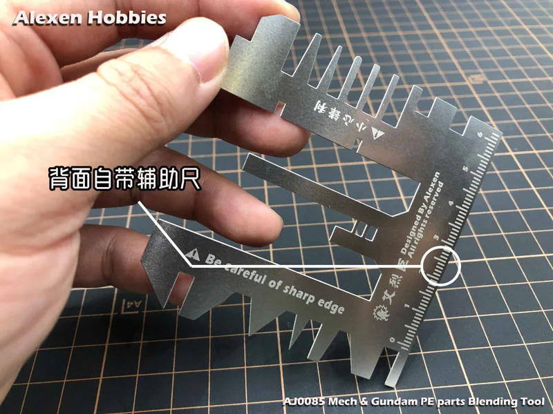 Хобби модель инструменты для Gundam Модель специфический травленый лист складной ручной давление вспомогательная линейка