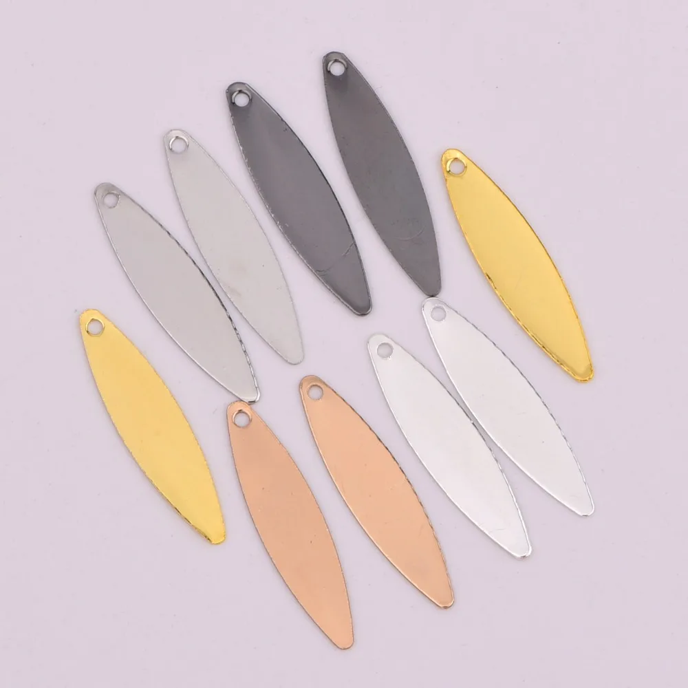 20pcs ZHU RU 23.6*5.6mm Vintage Charms Single hole horse eye oval shape Pendant Fit Necklace DIY Jewelry Making | Украшения и