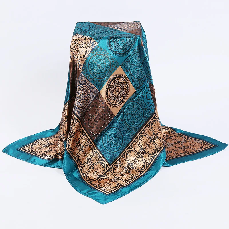 Распродажа Модные Шелковый шарф Для мужчин большие квадратные шарфы люксовый