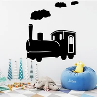 cute train for kids room decorations pvc decal nursery boys room wall decor decal creative stickers
