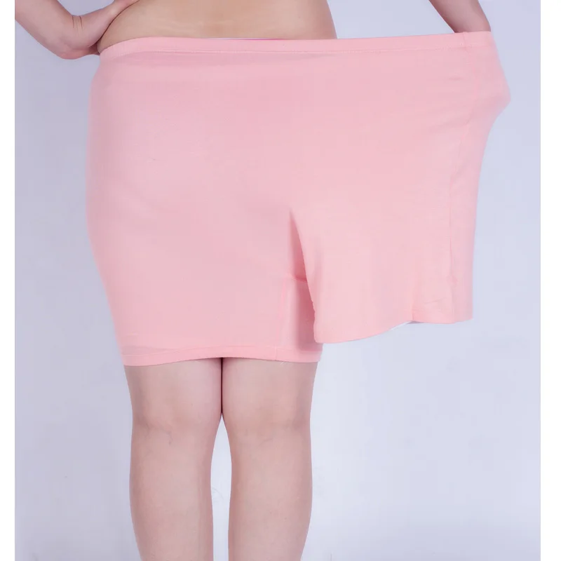6XL, мягкие, Модальные, безопасные Короткие штаны для женщин, плюс размер, защитные штаны, белые, розовые, черные цвета, большие размеры, женские штаны Z20