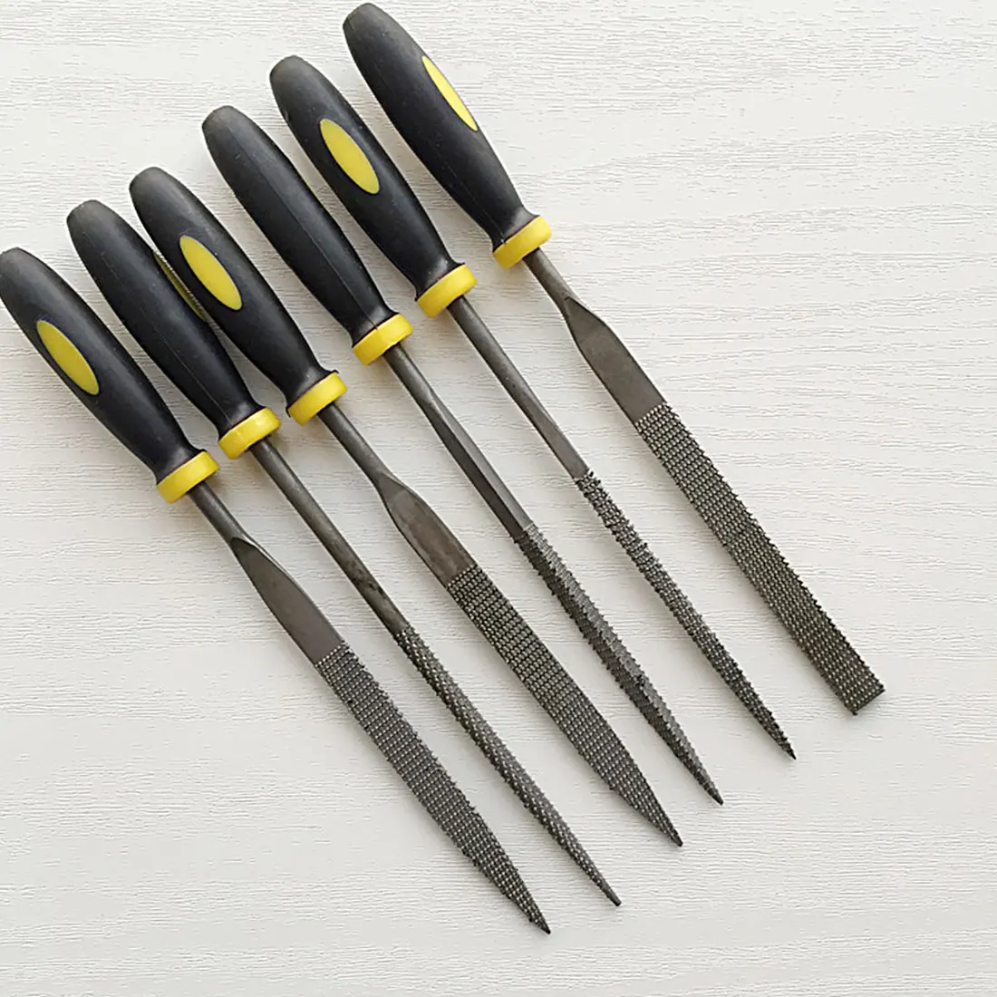 

New Arrival 6pcs 140x3mm Metal File Mini Assorted Rasp Diamond Needle File Set Repair Tool Jewelry Wood Grinding Hand File Tools