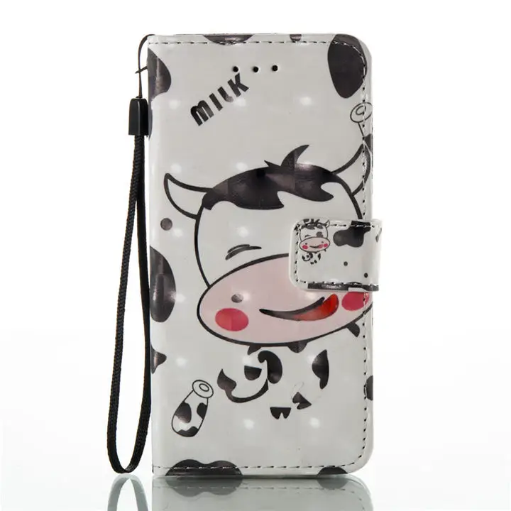 Cows Красивый Ловец снов коров цветок чехол для samsung Galaxy Note 9 8 A3 A5 j5 S10E S10 S9 S8 Plus кожаный чехол-книжка бумажник чехол P03E - Цвет: Cows
