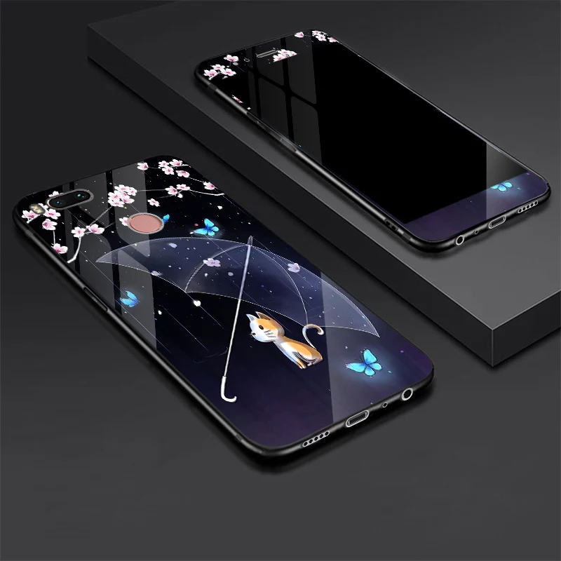 Для Xiaomi mi 5X mi 5X чехол из закаленного стекла+ Защитная пленка для экрана из закаленного стекла для Xiaomi mi A1 полное покрытие на 360 градусов mi A1 - Цвет: 2