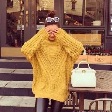 Весенне-осенние женские платья-свитеры зимние Рождественские Длинные свитеры