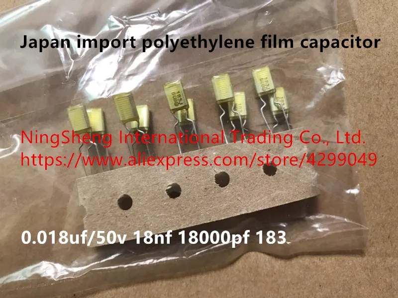 

Original new 100% polyethylene film capacitor 0.018uf/50v 18nf 18000pf 183 (Inductor)