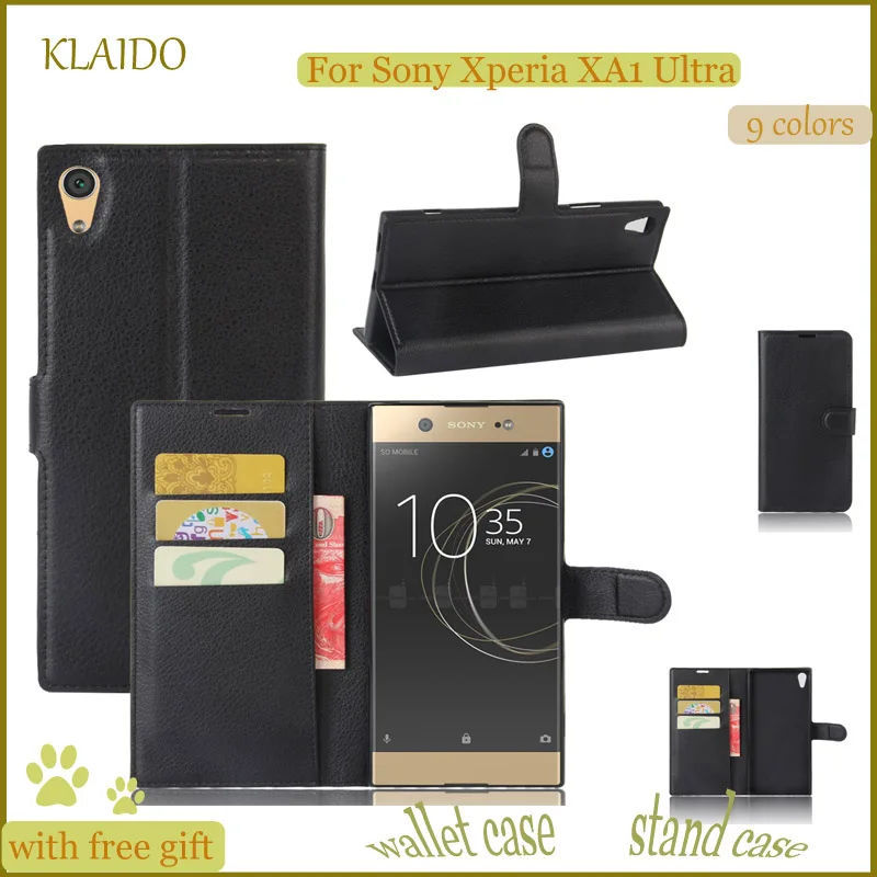 Klaido Высокое качество Роскошный кошелек кожаный чехол для телефона Sony Xperia xa1