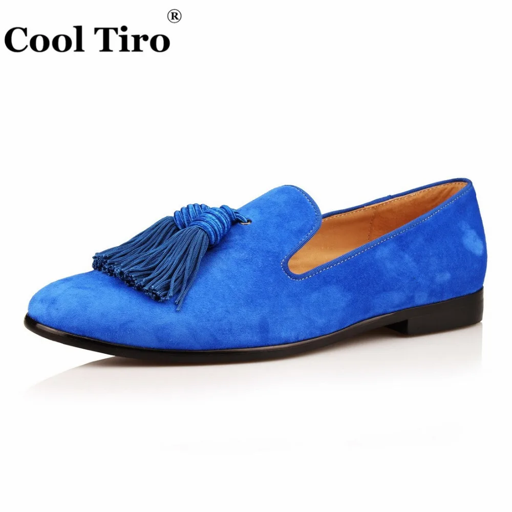 COOL TIRO Leather Tassel Loafers Men sheepskin Handmade Slip On Dress Luxury Banquet Wedding Shoes Casual Flats Big Size 47 | Обувь