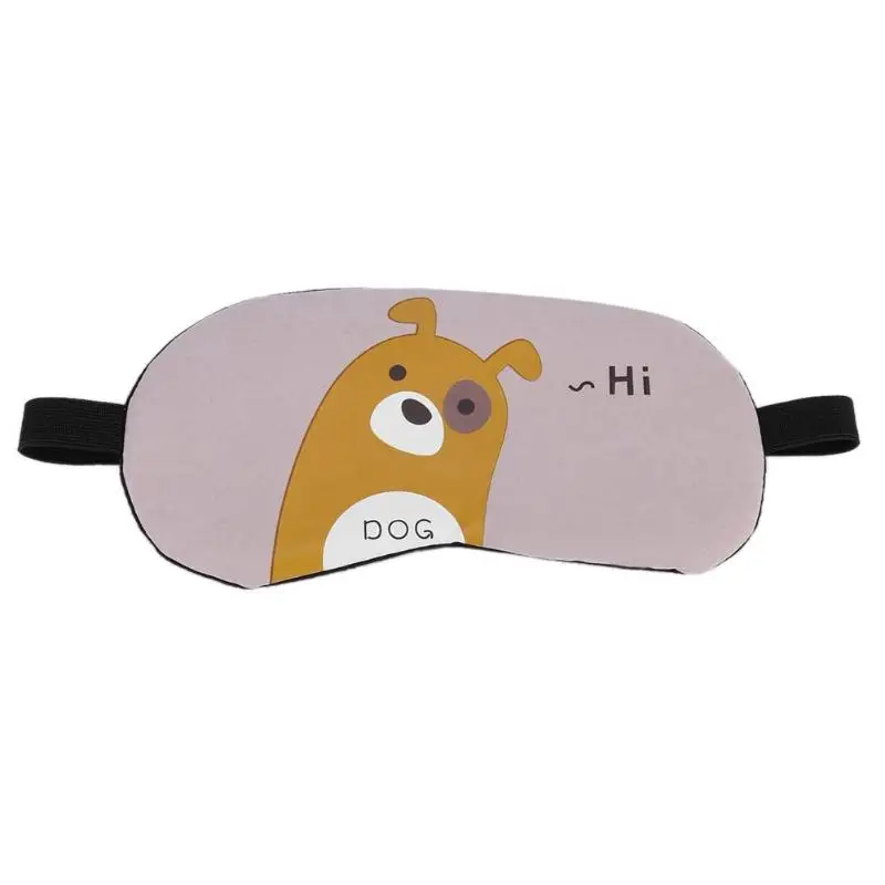 Brown Bear Мультяшная маска для сна, тени для глаз, Уменьшение усталости, маска для глаз, сумка для льда, повязка для глаз - Цвет: Brown Bear