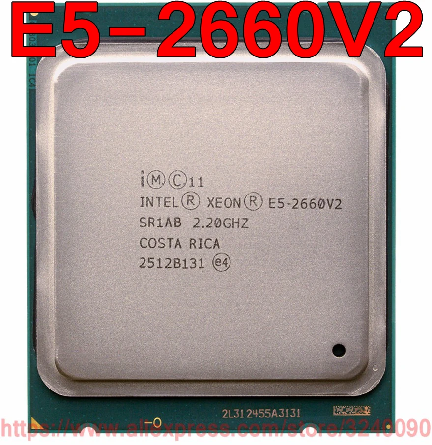Intel ЦП Xeon E5-2660V2 SR1AB 2 20 ГГц 8-ядерный 20M LGA2011 E5 2660V2 процессор E5-2660 V2 бесплатная
