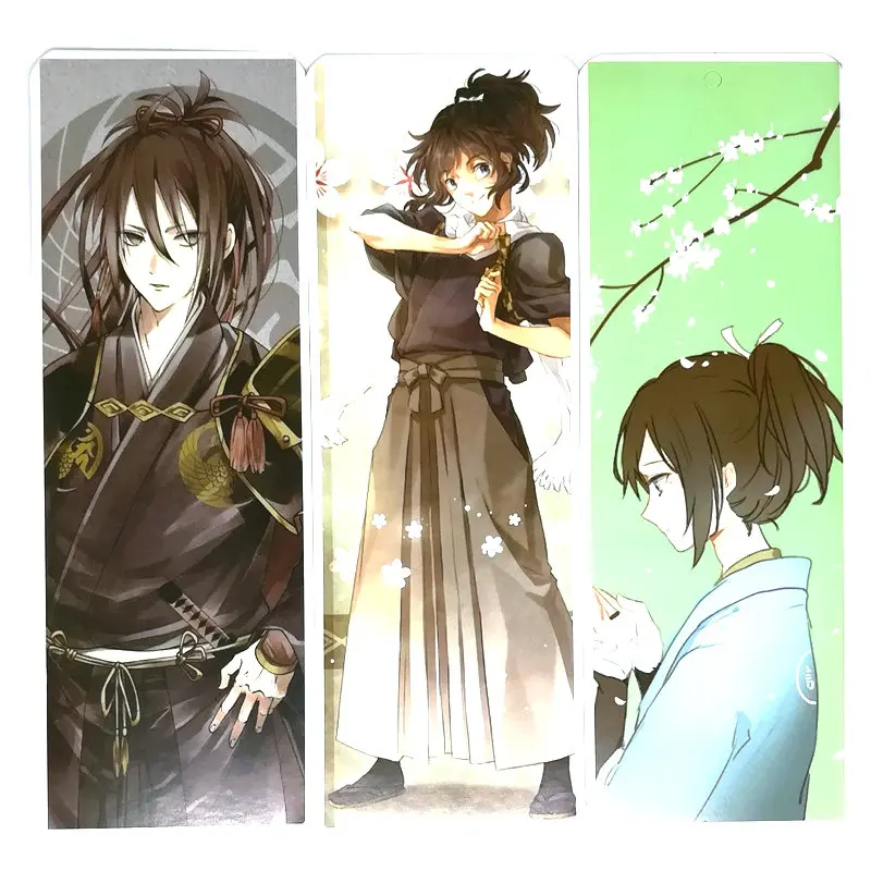 36 шт./компл. аниме Touken Ranbu Бумага Закладка для книги канцелярские принадлежности закладки книжные держатели карты сообщения подарочные канцелярские товары