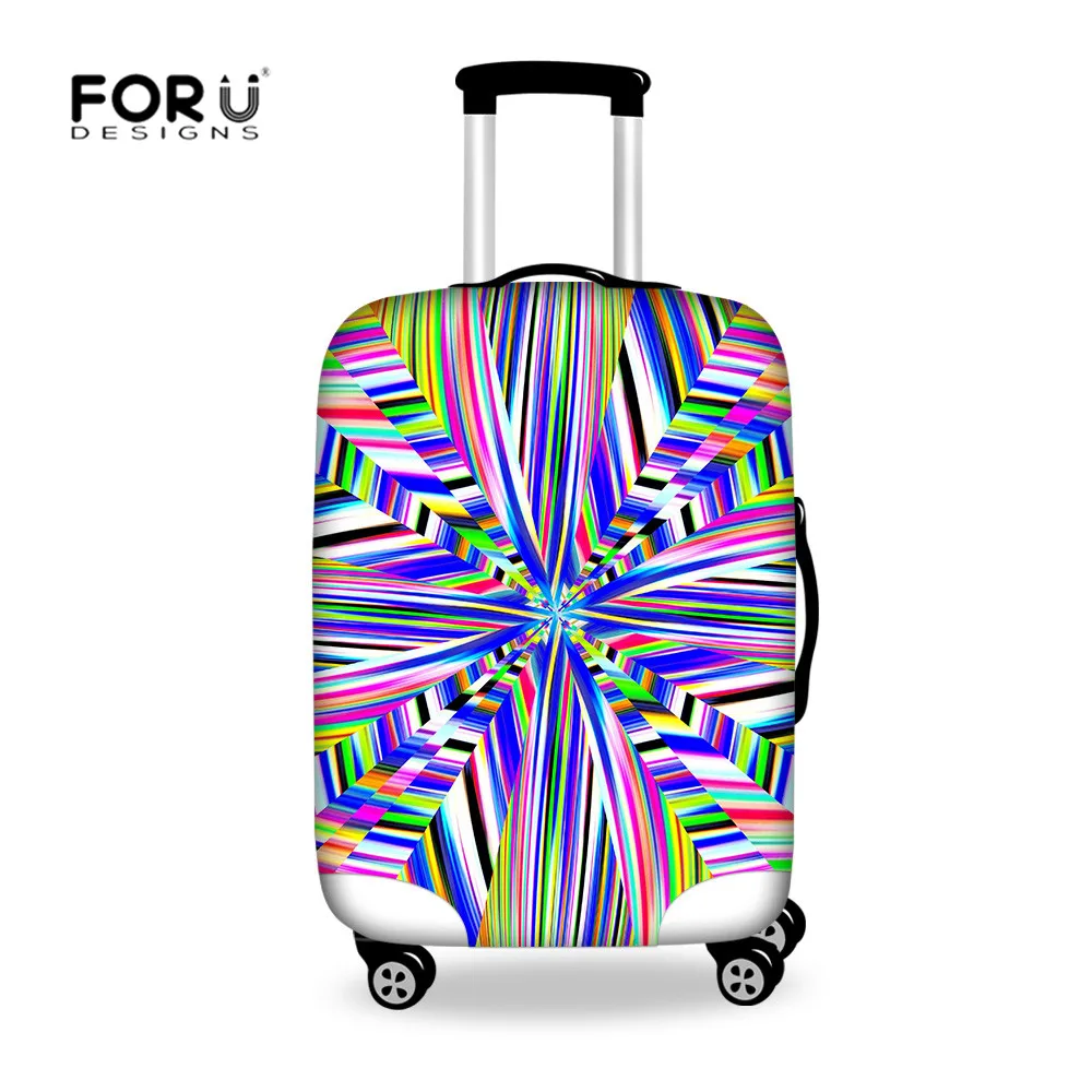 FORUDESIGNS/радужные чехлы для багажа радужный чемодан 18 28 дюймов чемоданов Brilhantes Aplicar