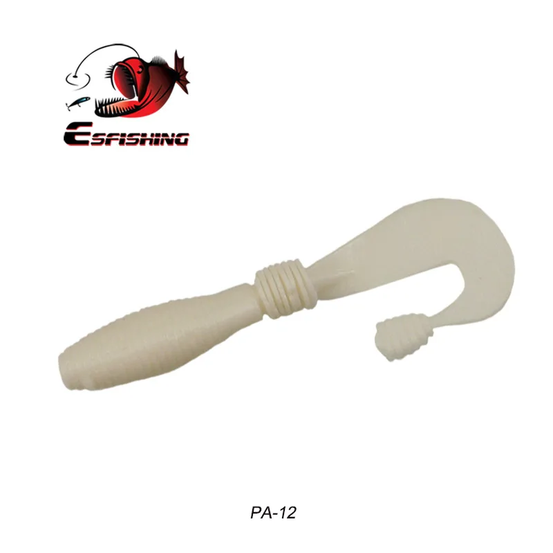 PA12 Esfishing приманка счетчик запаха Grub 100 мм 7,8 г рыболовные приманки Мягкая приманка воблер снасть Карп медленно джиггинг приманка форель, щука - Цвет: PA12