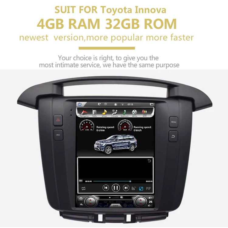 KiriNavi 10," HD сенсорный дисплей Android для Toyota Innova MPV автомобильный Радио Аудио gps навигация монитор мультимедийный плеер