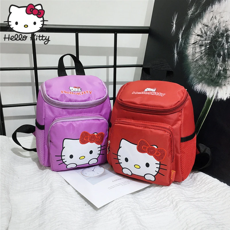 Kawaii/розовые рюкзаки с рисунком Hello Kitty милые сумки для девочек маленькие детский