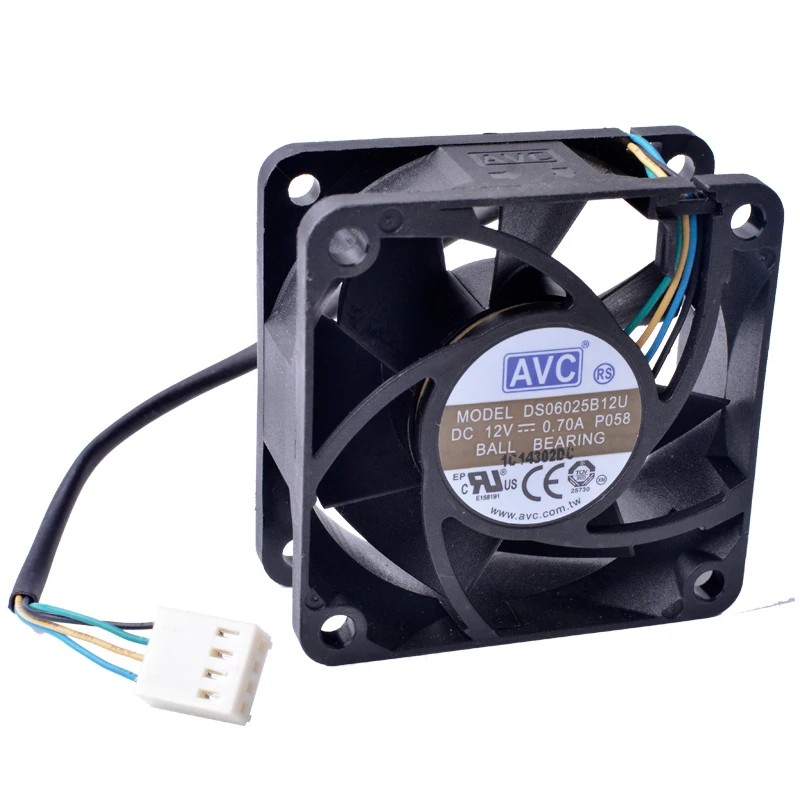 Вентилятор REVO DS06025B12U 12 В 0 70 А 60 мм 60x60x25 4 провода контакта|cooling fan|computer cpu fancomputer fan |