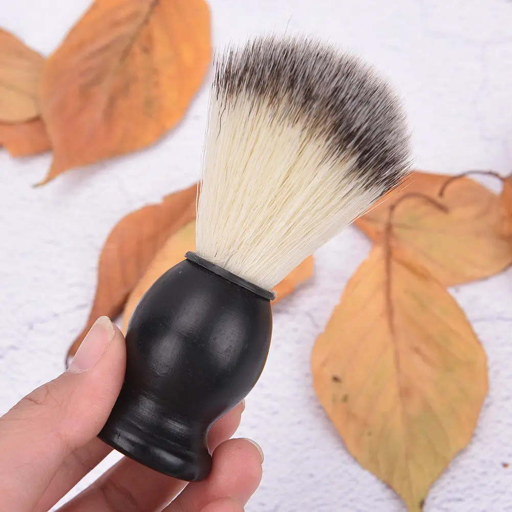 Best Pure nylon Hair For Men Shaving brush Fashion Brown soft hair Wood Brush handle | Красота и здоровье