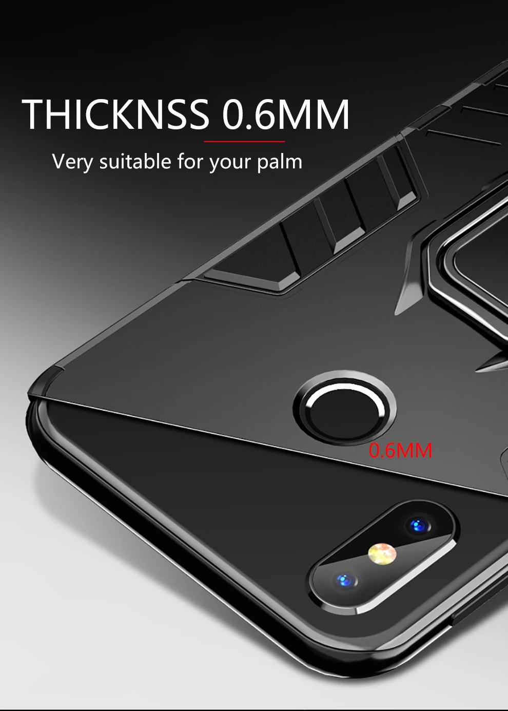 Роскошное кольцо Броня чехол s для Xiaomi Mi Max 3 чехол для телефона с бампером подставка держатель противоударный задний Чехол для Xiaomi Mi Max 3