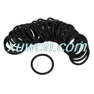 

50 Pcs Black Nitrile Rubber O Ring Grommets Washer 35mm x 3mm