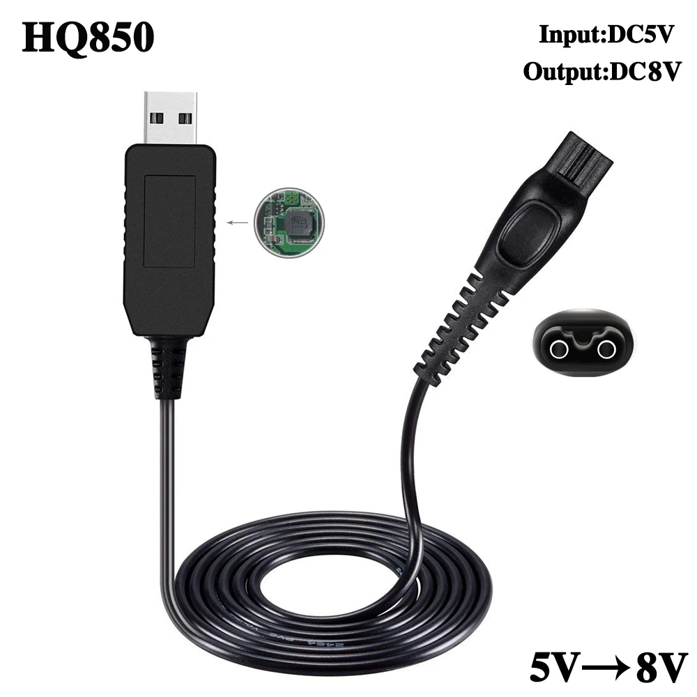 Зарядный USB кабель DC 8 в для бритвы Philips Norelco One Blade QP2530/30 QP2630/30|Зарядные устройства| |