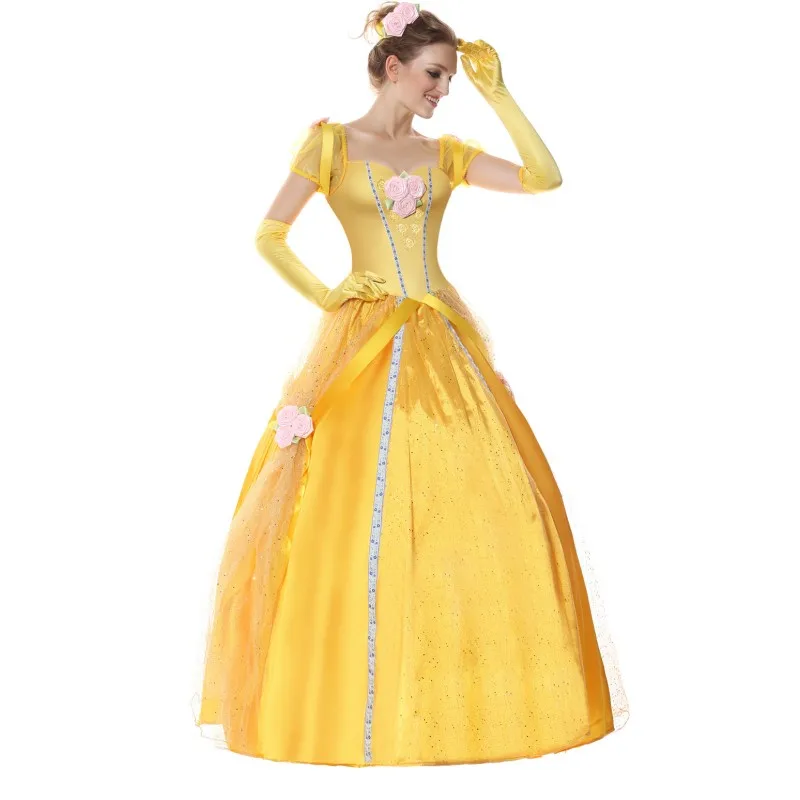 Beauty and the Beast Bell Princess Costume Ballet Fancy Dress Party Cosplay Evening | Тематическая одежда и униформа