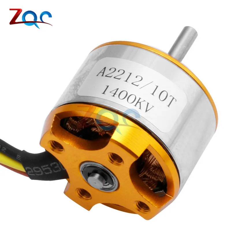 Бесщеточный двигатель A2212 930KV 1000KV 1400KV 2200KV 2700KV для РУ самолета мультикоптера
