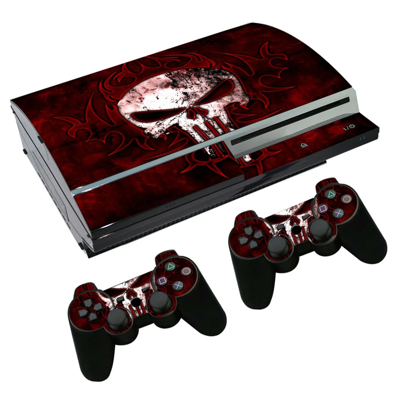 Наклейка на кожу Карателя для PS3 Fat PlayStation 3 консоль и контроллеры Skins виниловая
